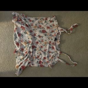 Cropped tank top floral